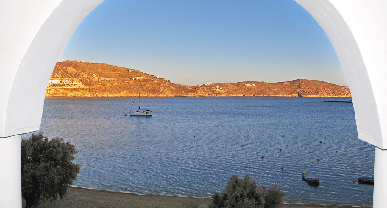 Spectacular sea view from our rooms in Serifos Greece