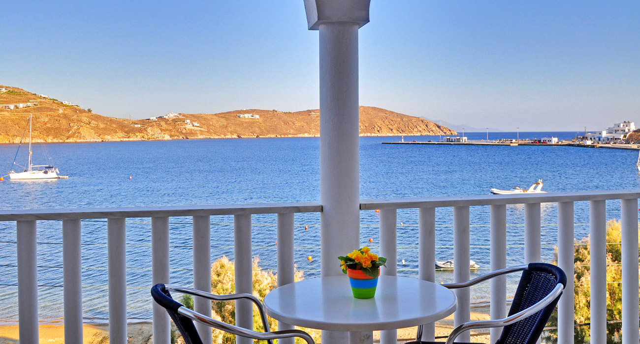 View to Chora from Maistrali Hotel in Serifos